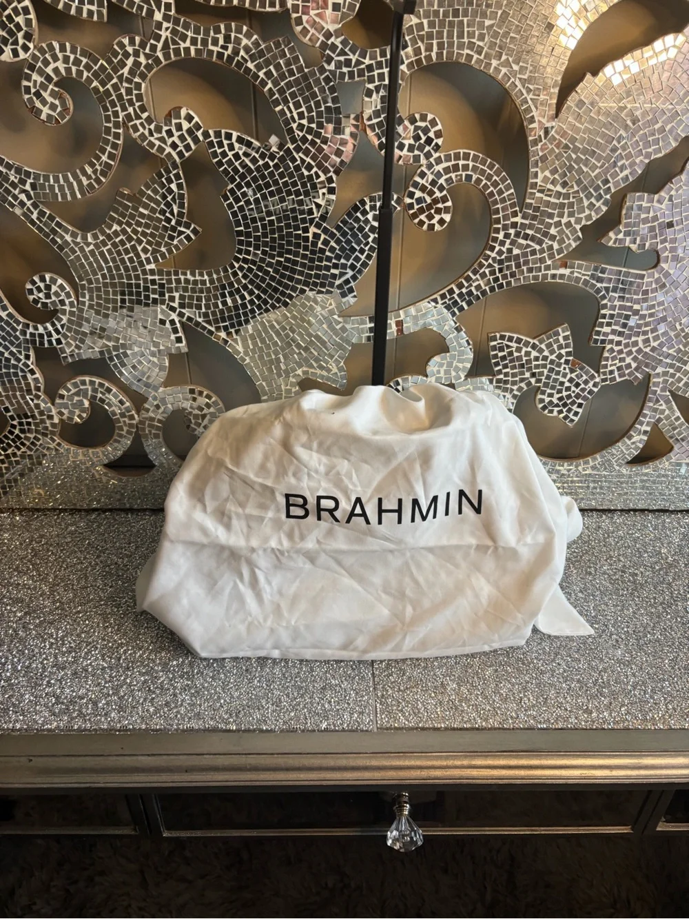 Brahmin python ideal leather