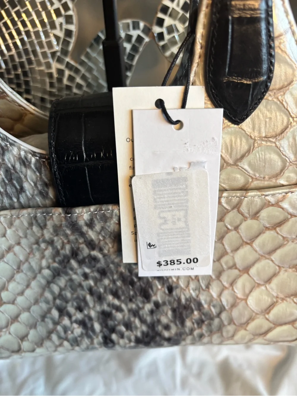 Brahmin texture ideal satchel