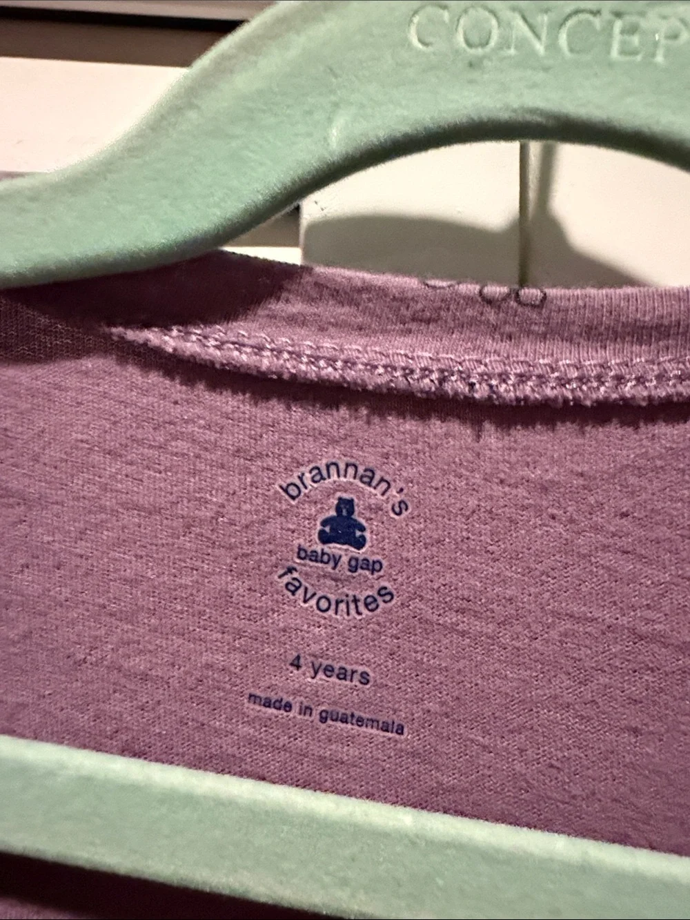 GAP Purple Long-Sleeve Peplum Top with Nature Prints