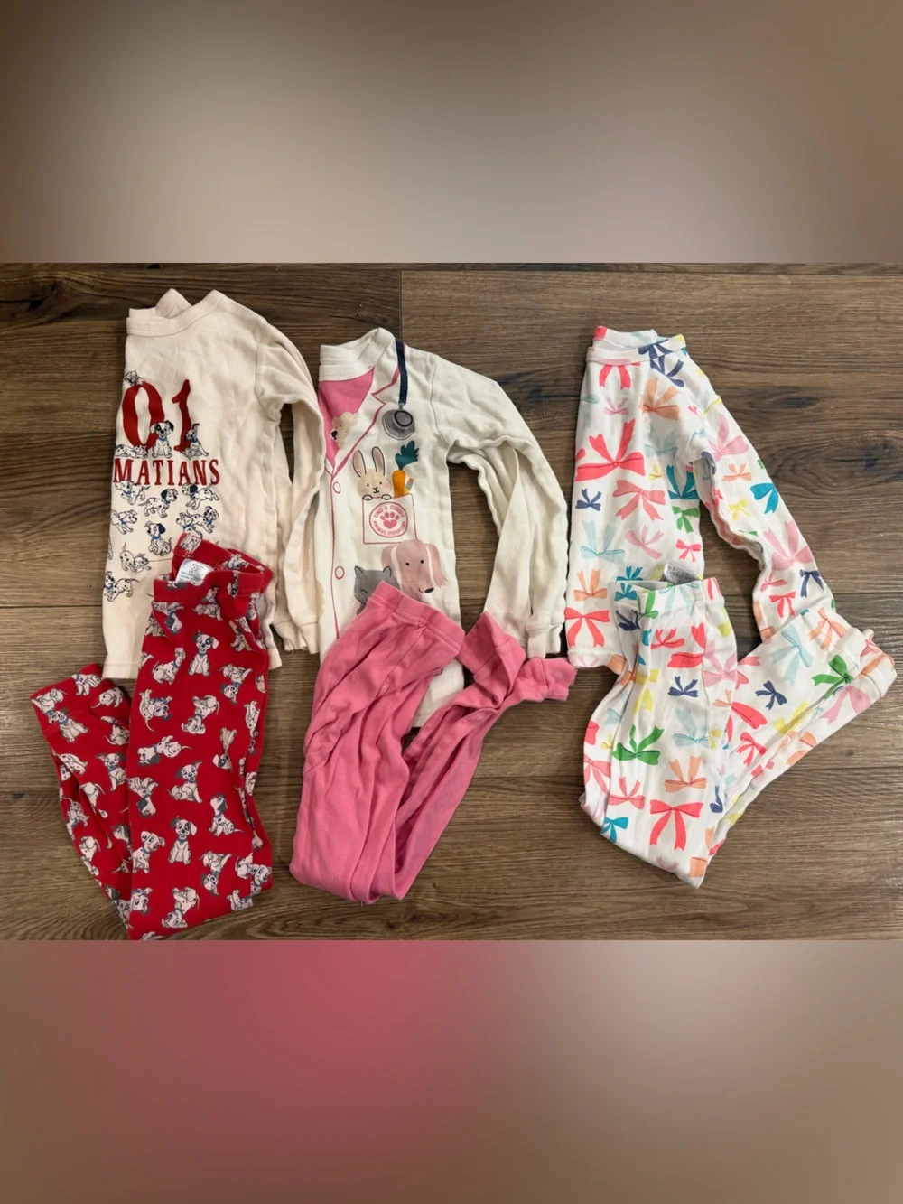 Baby Gap Pajama PJ Set bundle - girls size 6- Long Sleeve top/pants- GUC