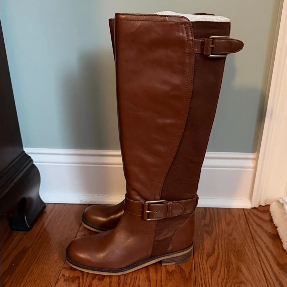 Women's Tall Riding Boots in Brown