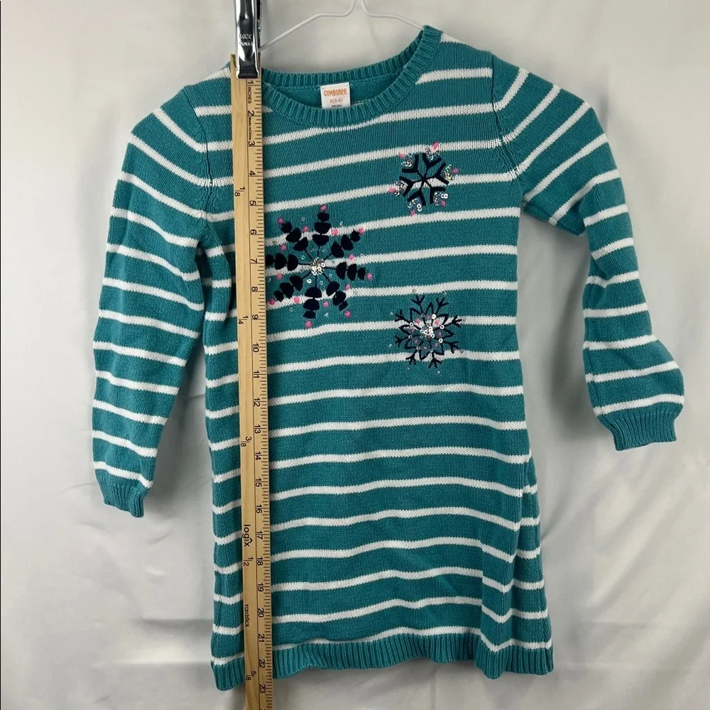 Girl’s Dresses - 2 Pack -Teal and White Sweater Dress - Blue Dress -Size 5
