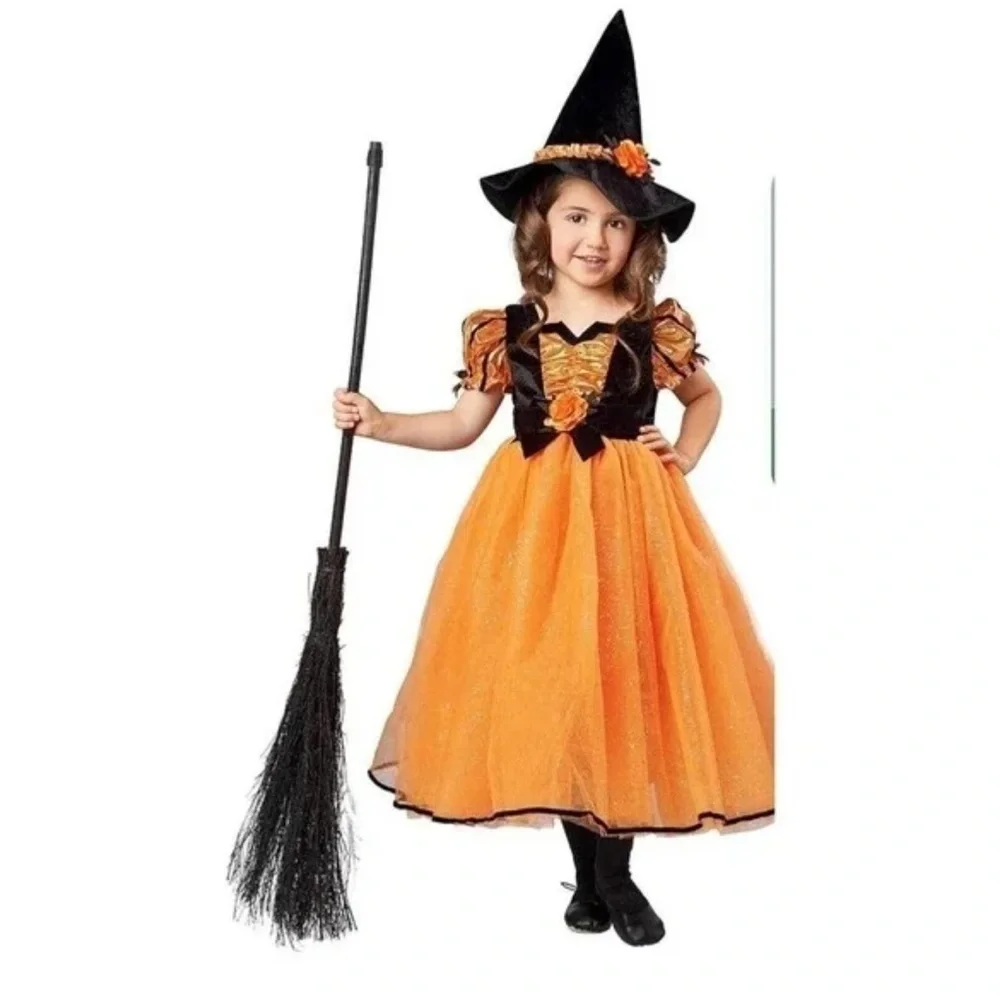Hide and Eek orange witch costume cute halloween costume M