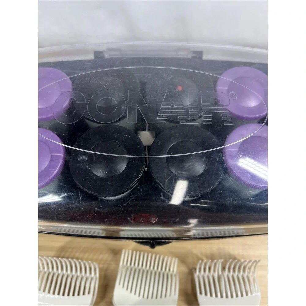 Conair CHV14JXRW Hot Rollers Set 14 Heated Curlers w/ 6 Clips Wax Core‎