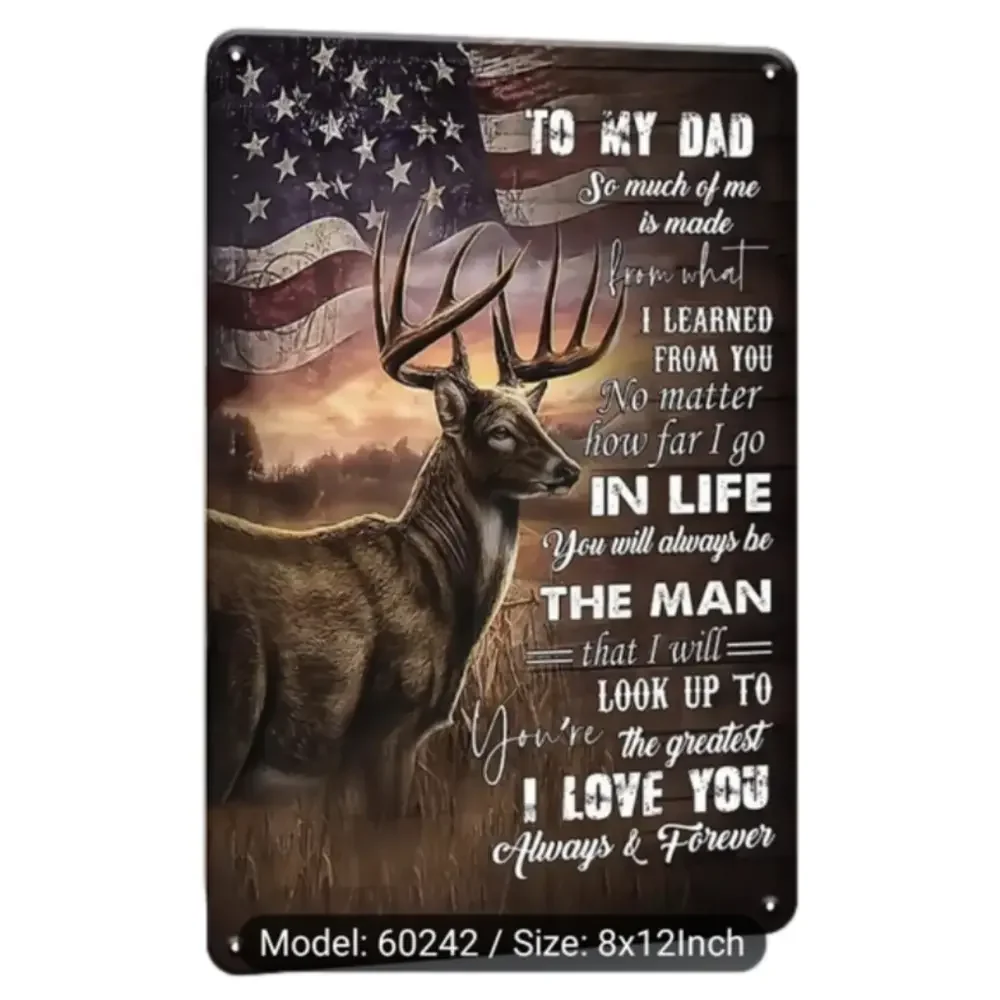 DAD gift metal sign