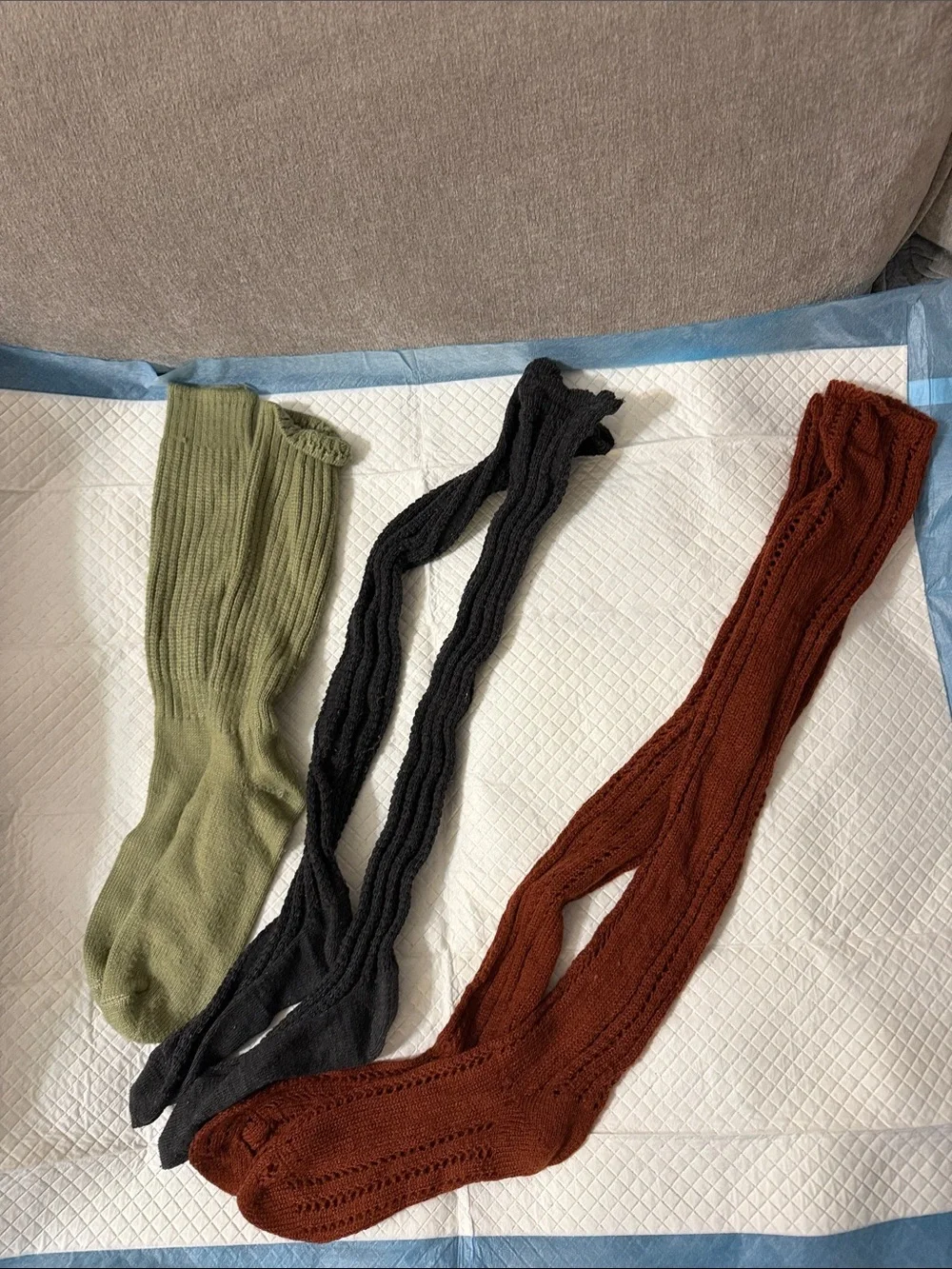 Free people Knitted sock bundle knee high
