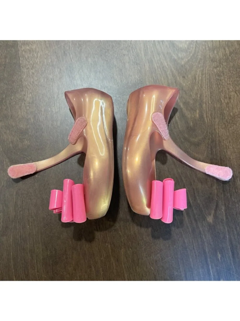 Mini Melissa Ultragirl Sweet III Big Bow Mary Jane Jelly Shoes Girls Size 7 Pink