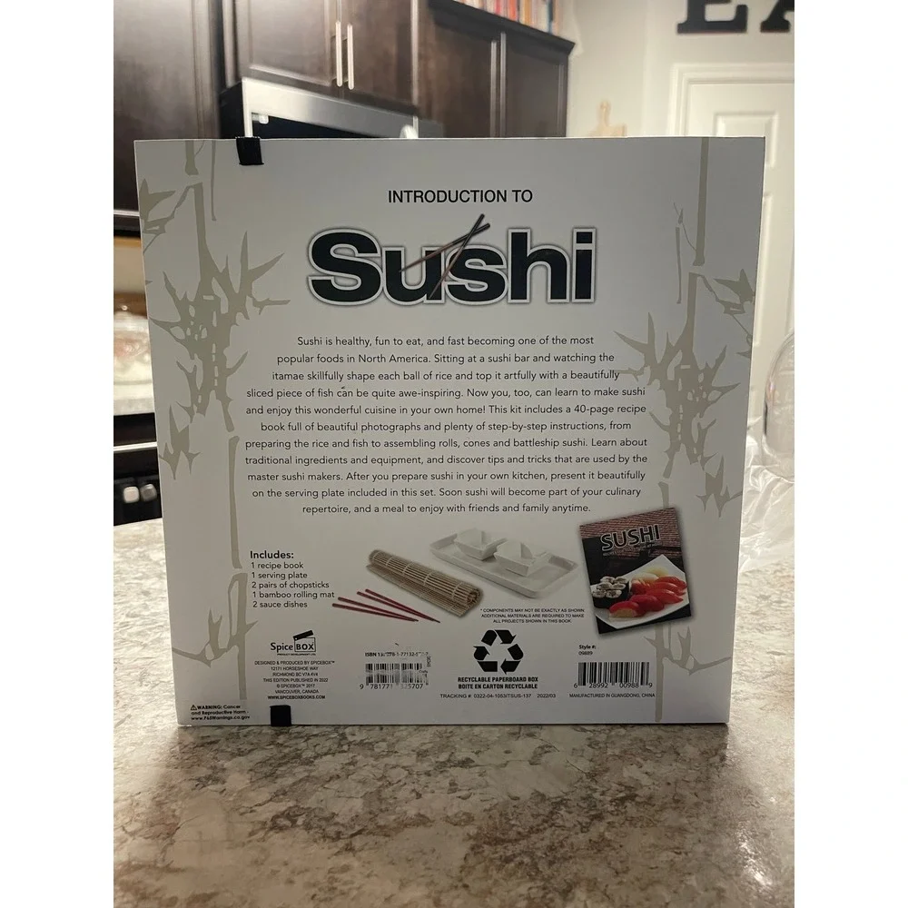 Sushi At Home Kit‎ with Japanese Menu Plate