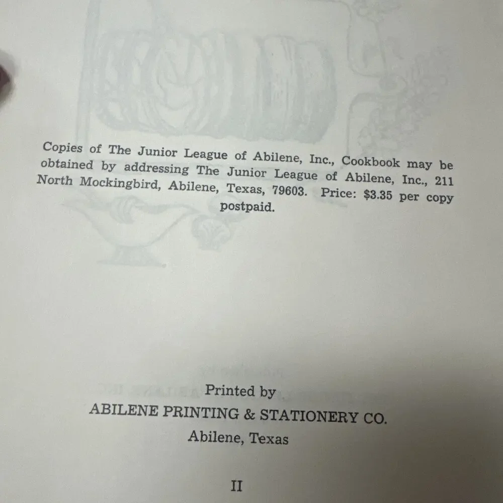 N/A abilene cookbook
