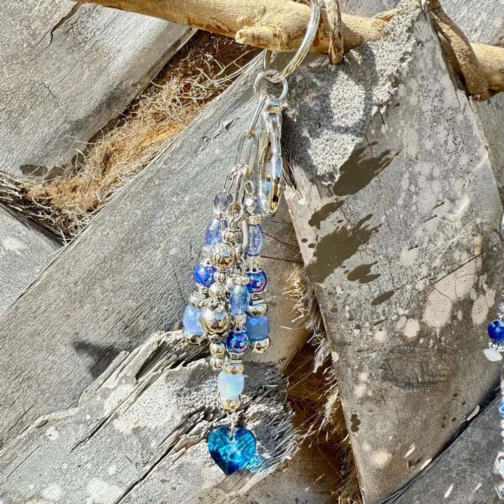 Handmade blue heart