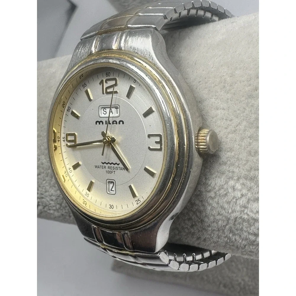 Milan MLN935 Mens Watch New Battery 38MM 7