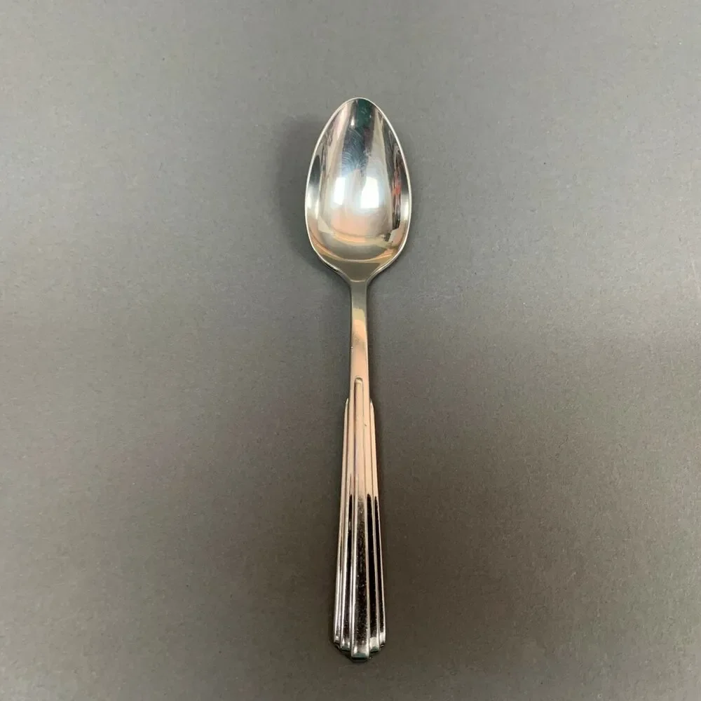 Kirk‎ Stieff Parallel 1986 Stainless Steel Spoon Ribbed 6 1/4