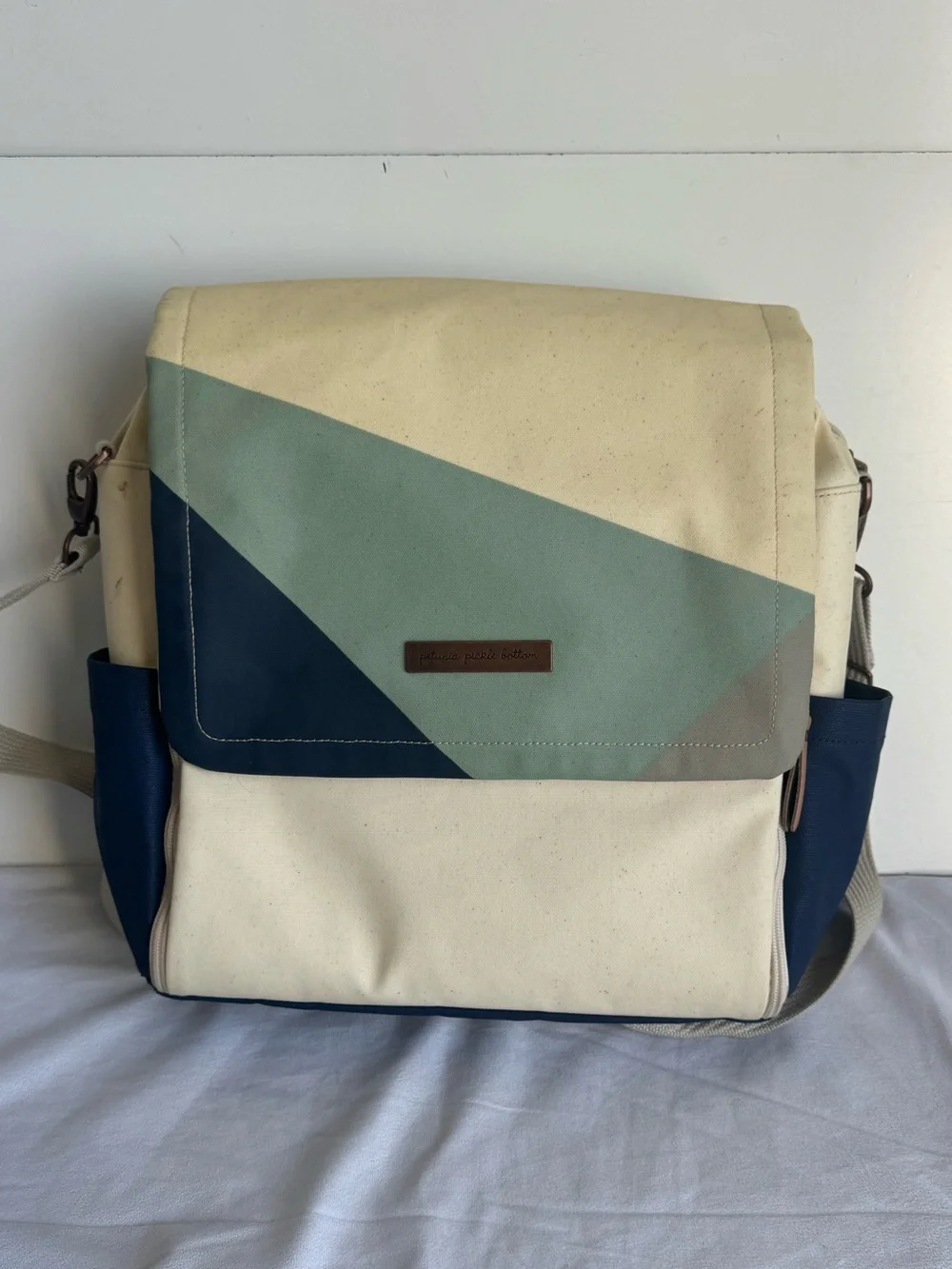 Petunia Pickle Bottom inside navy