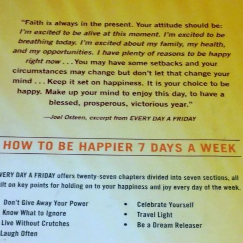 Joel Olsteen want this