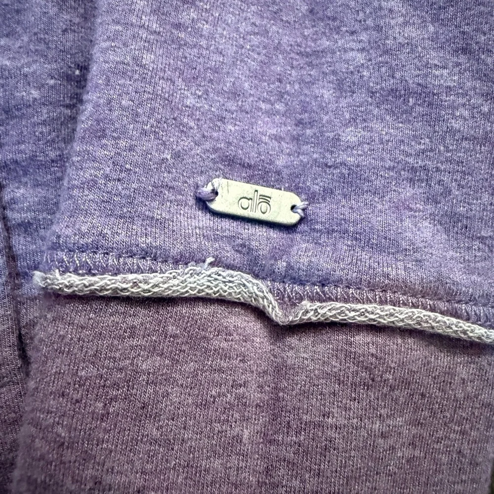 Alo Yoga Jacket Womens XS Small Purple Zip Up Athleisure Lightweight Bamboo Rare