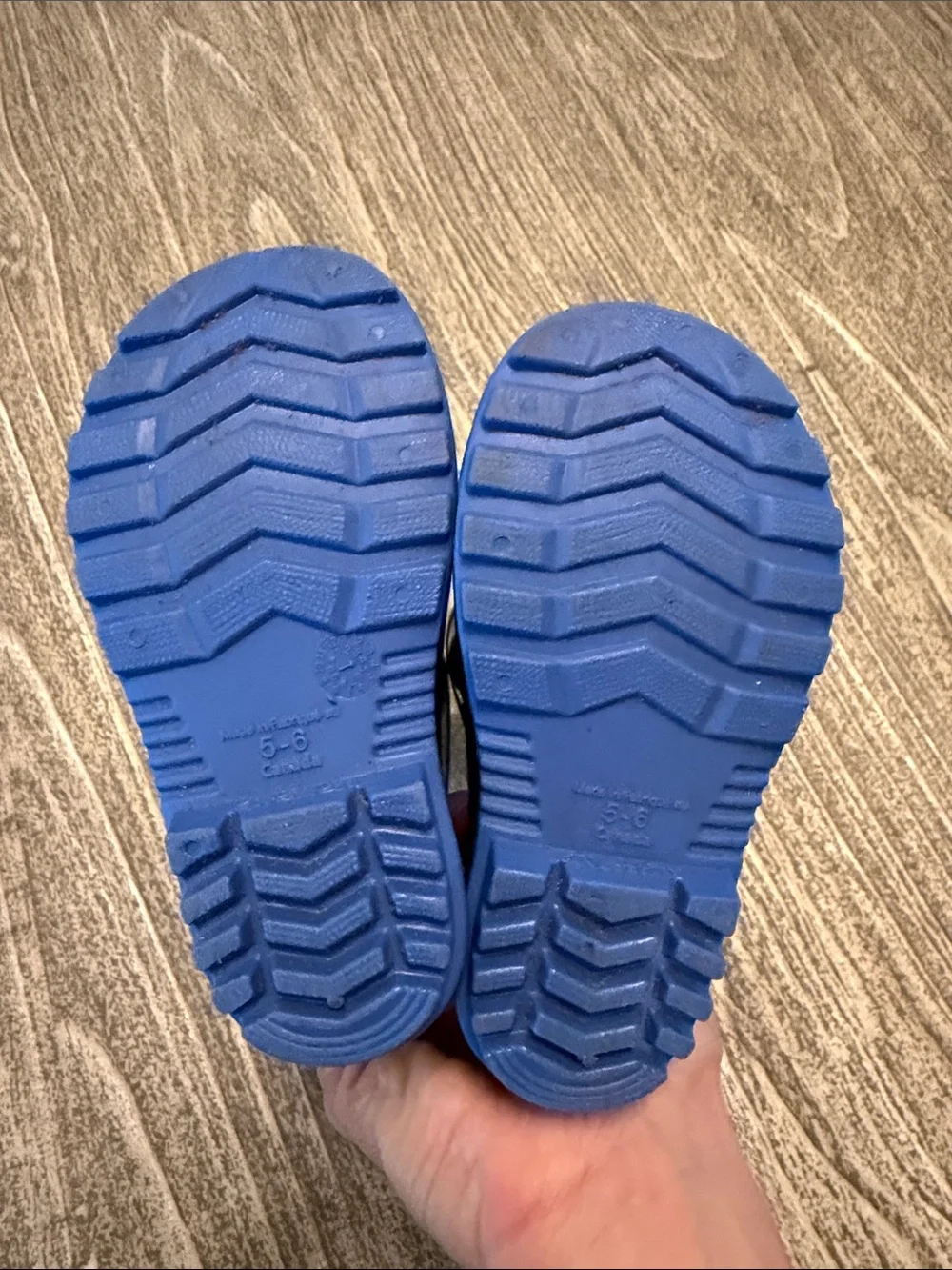 Children's Navy Galoshes Rain Boots