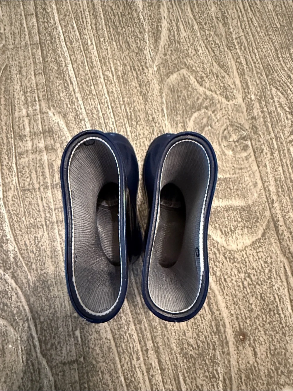 Children's Navy Galoshes Rain Boots