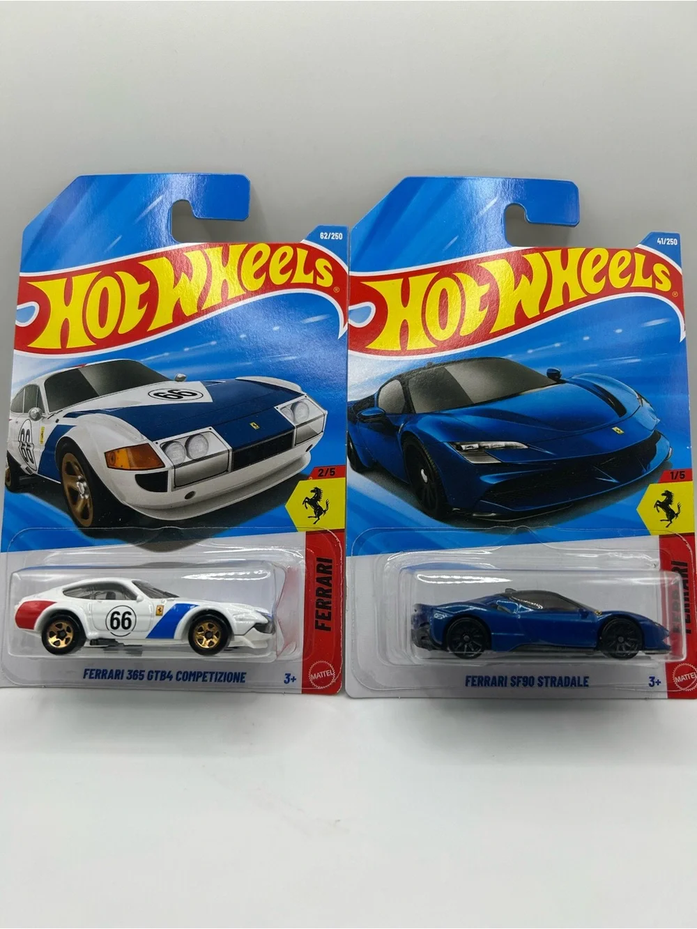 Hot Wheels Ferrari 365 GTB4 Competizione & Ferrari SF90 Stradale Bundle 🔥🛞