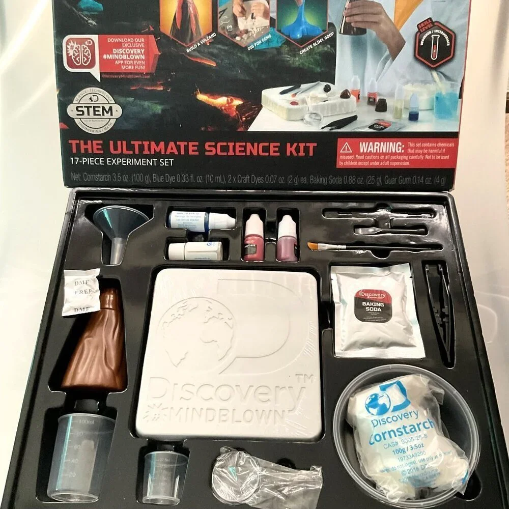 NEW DISCOVERY™ MINDBLOWN ULTIMATE SCIENCE EXPERIMENT 3 IN 1 KIT, STEM LEARNING