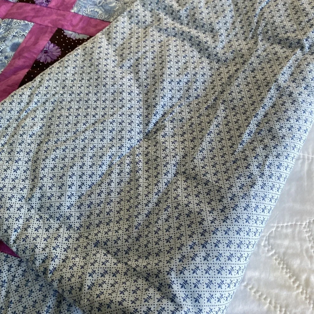 Hand Crafted purple blue