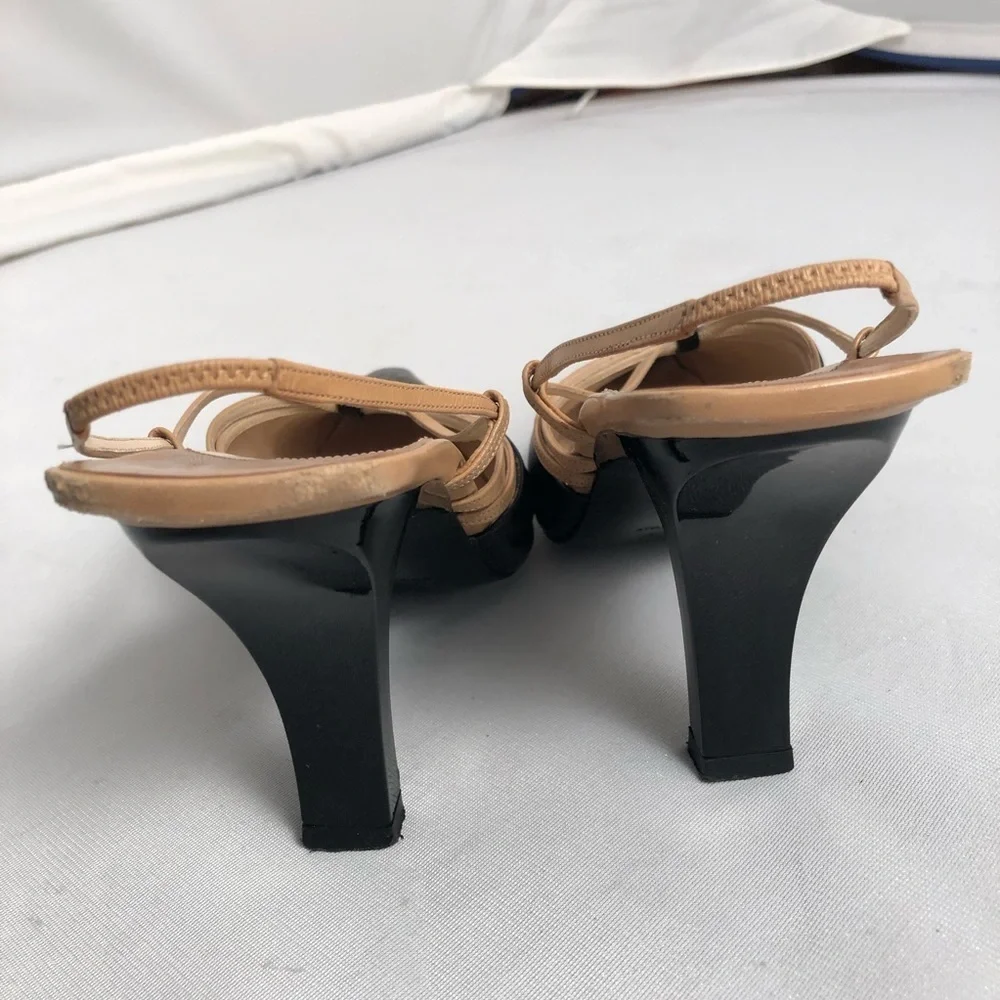 CHANEL black tan