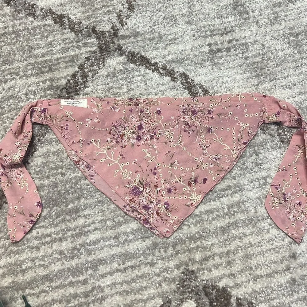Free People Honey Hair Scarf Pink