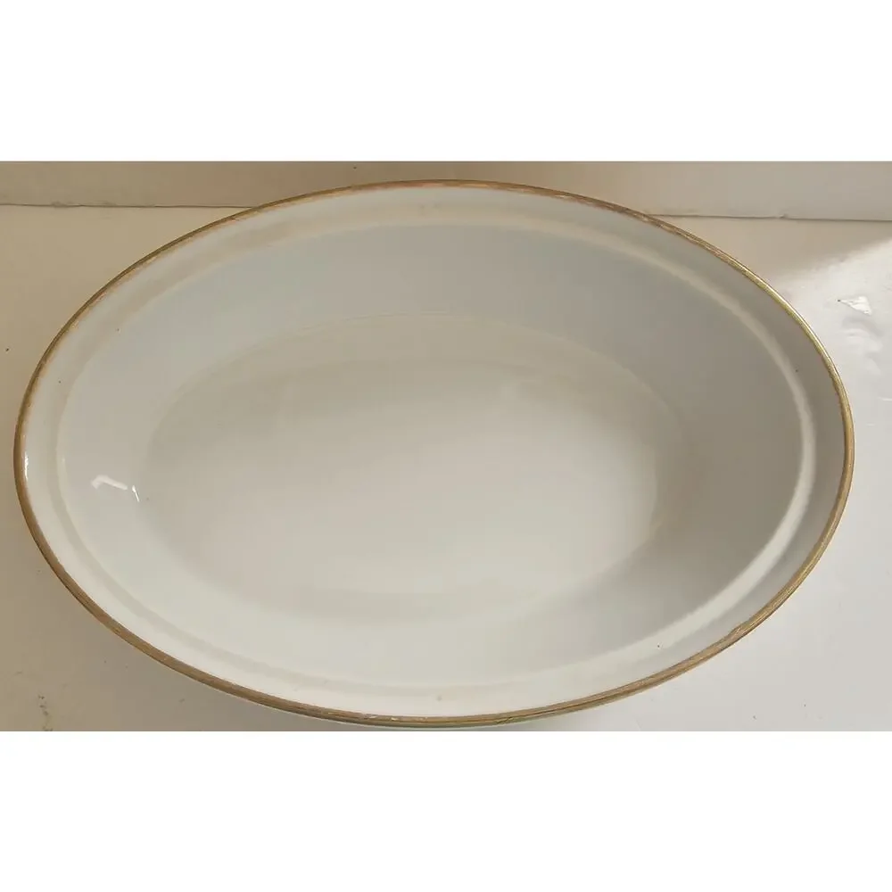 Royal Worcester 1961 Evesham Gold England 10 inch Oval Casserole w/Lid.