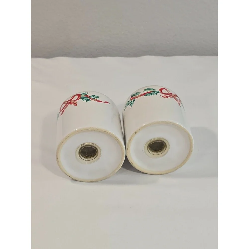 International China Christmas Ribbons Salt & Pepper Set 2.75