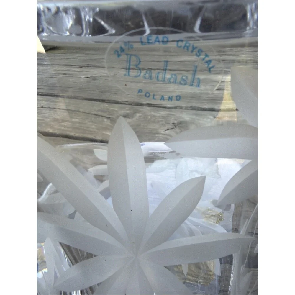 Badash Lead Crystal Square Bowl- Made In Poland