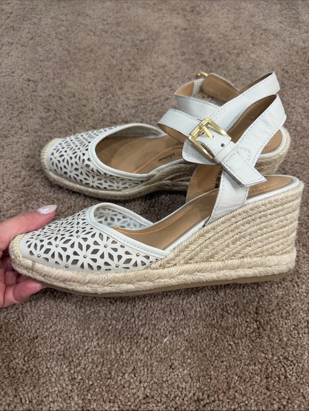 Hush Puppies white laser