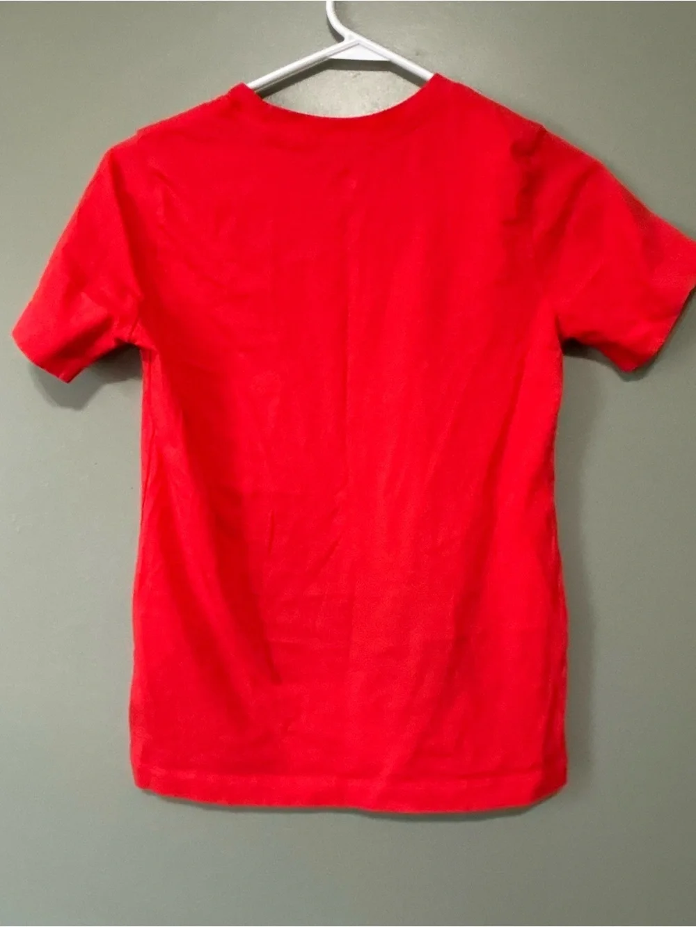Nike Red Graphic Tee with Black & White GOAT Design boys