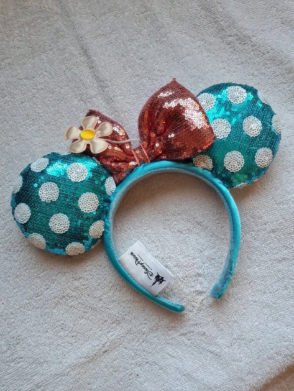Disney teal satin