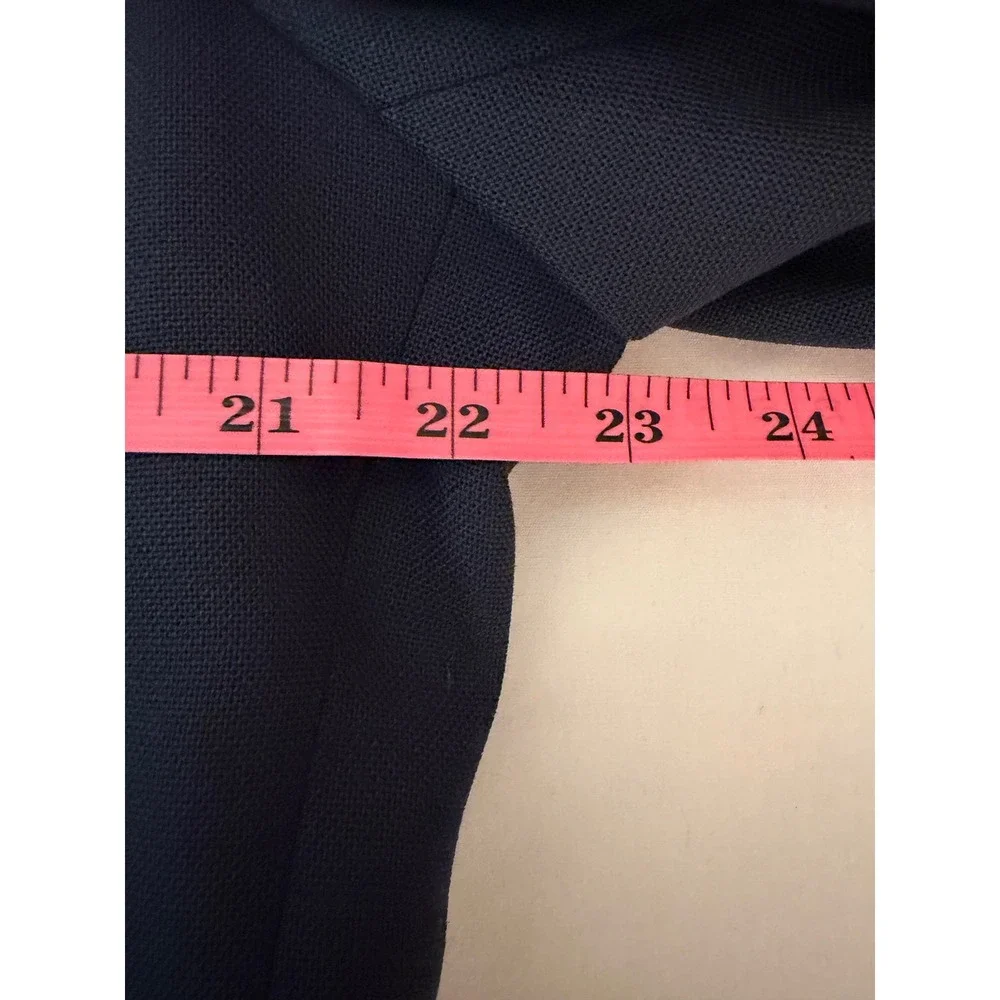 Ivy Crew Navy Blue Gold Button Blazer Sport Coat 44R Made in USA Office Preppy
