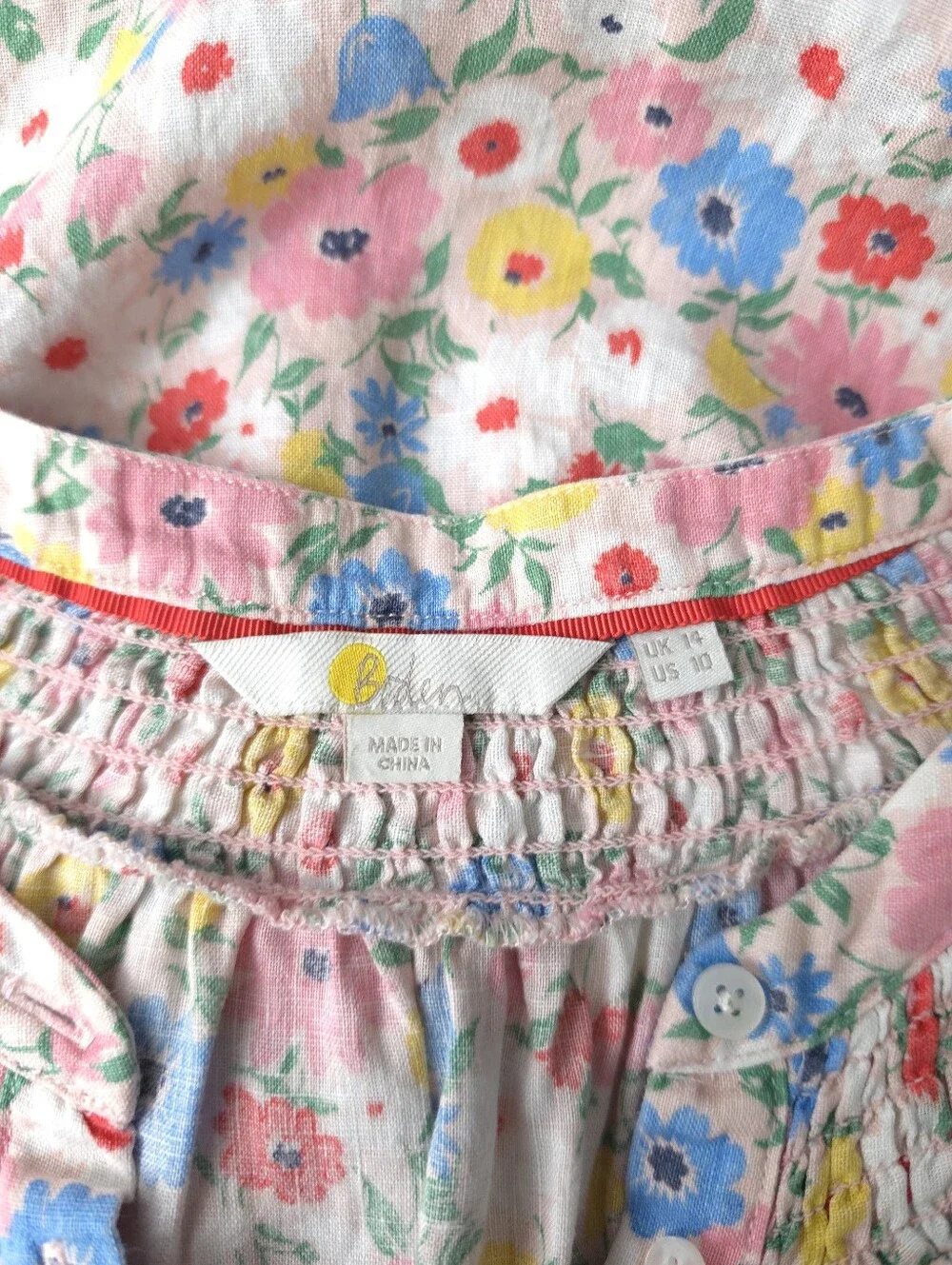 Boden pink vibrant delicate