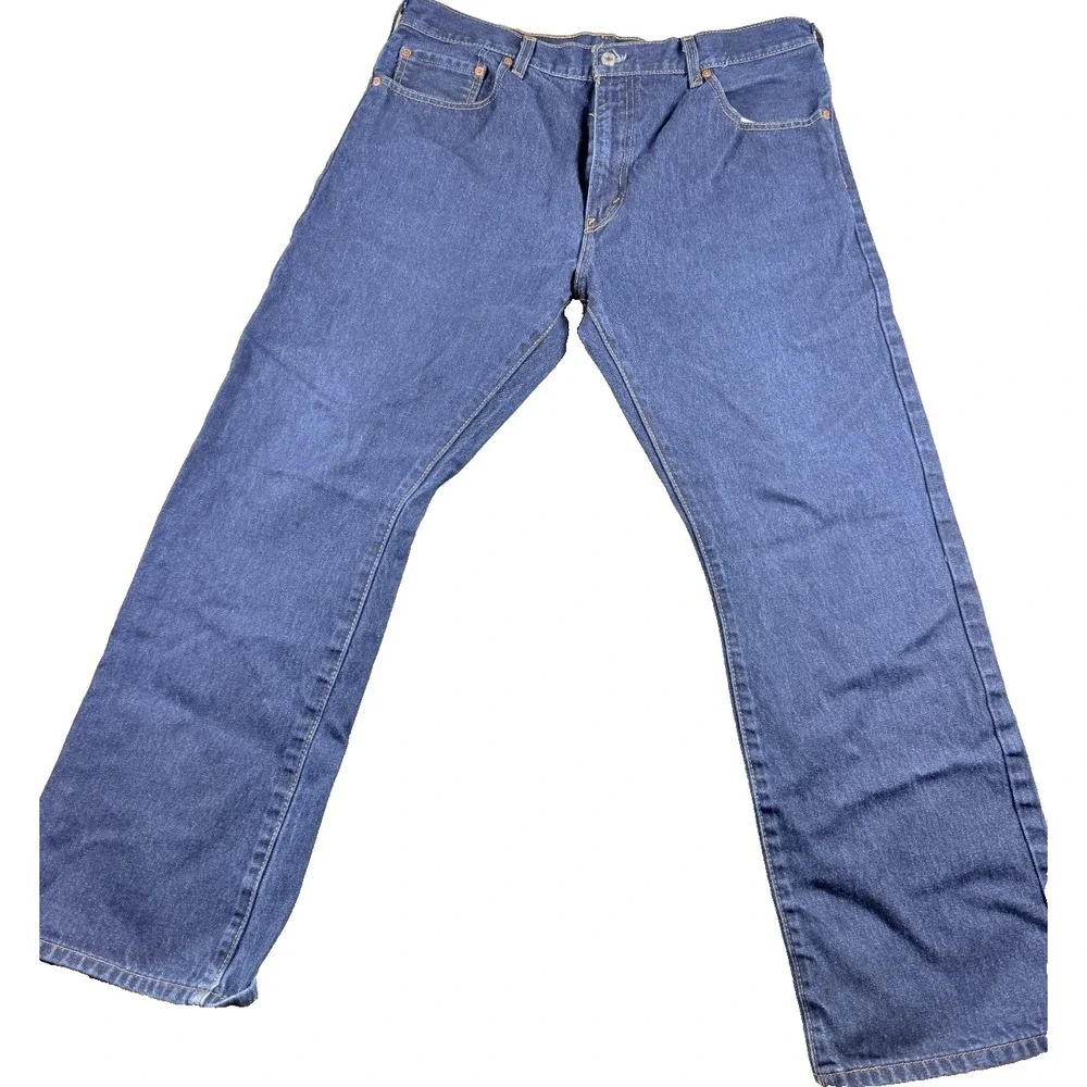 Levi's 517 Bootcut Jeans 36x30 Light Wash Blue Denim Mens