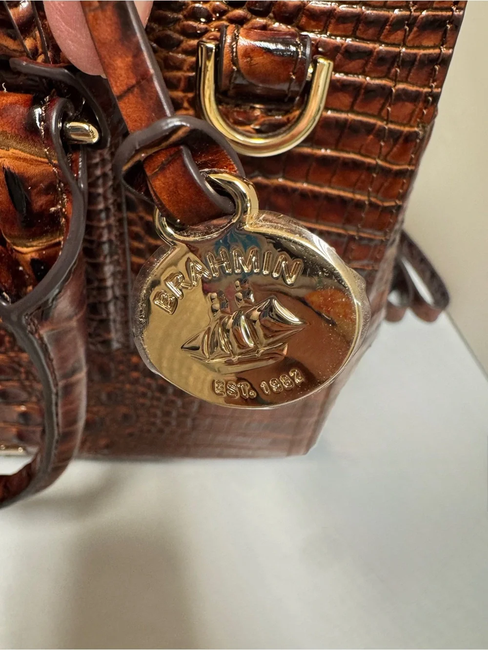 Brahmin Small Finley Pecan Melbourne