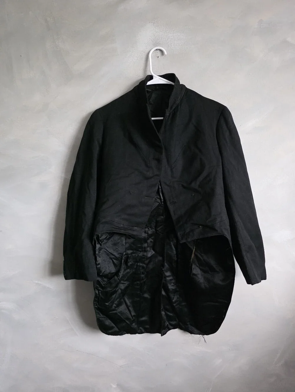 Vintage Fraternity Signed Military Comme Des Garcons Style Black Jacket