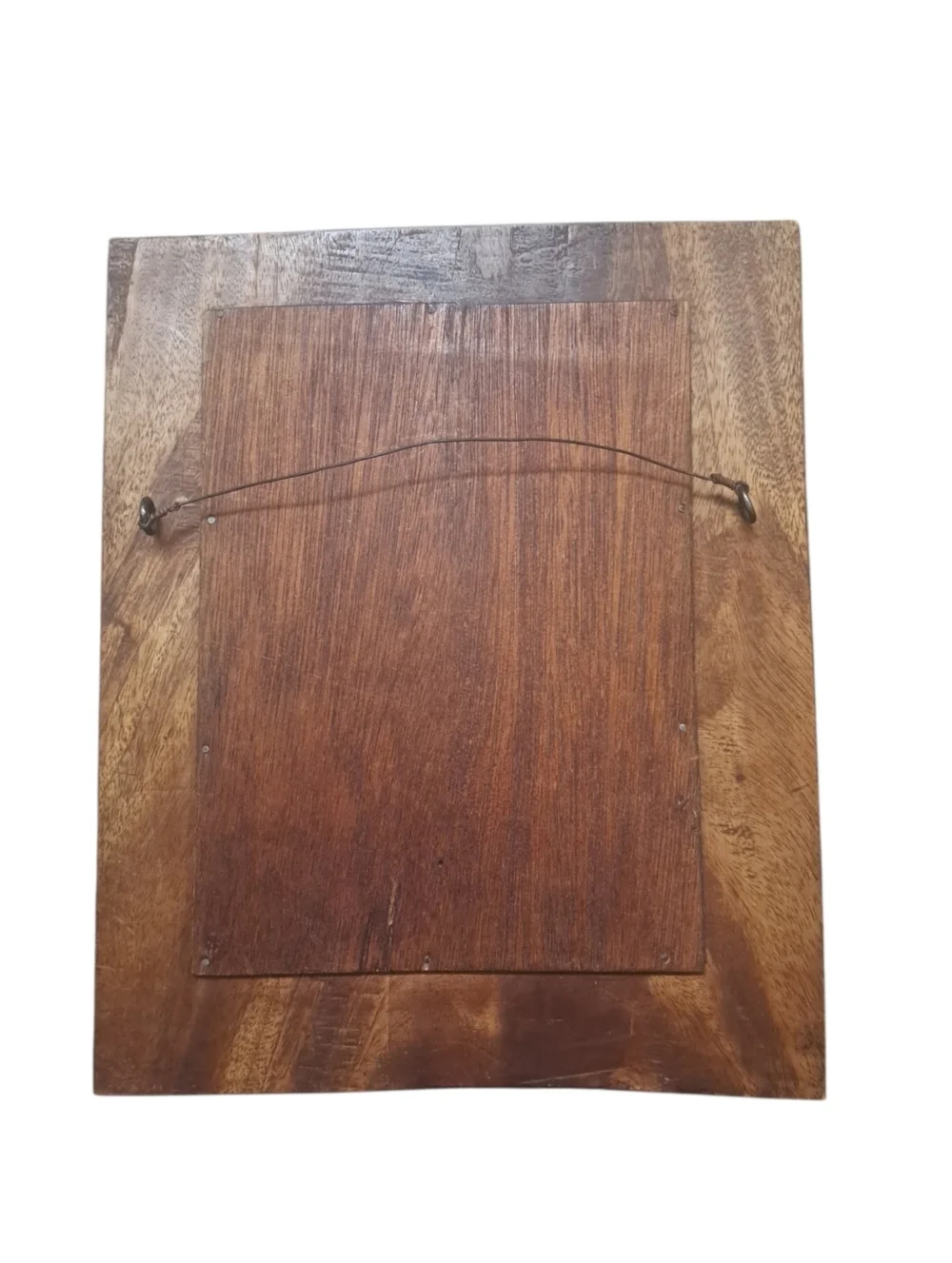 Vintage Hand-Carved Wooden Wall Mirror 11