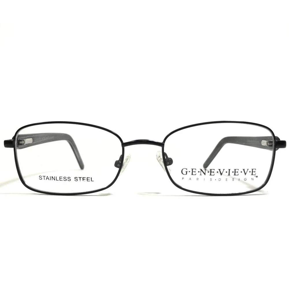 Genevieve Eyeglasses Frames MITZIE MATTE BLACK Rectangular Full Rim 51-18-135