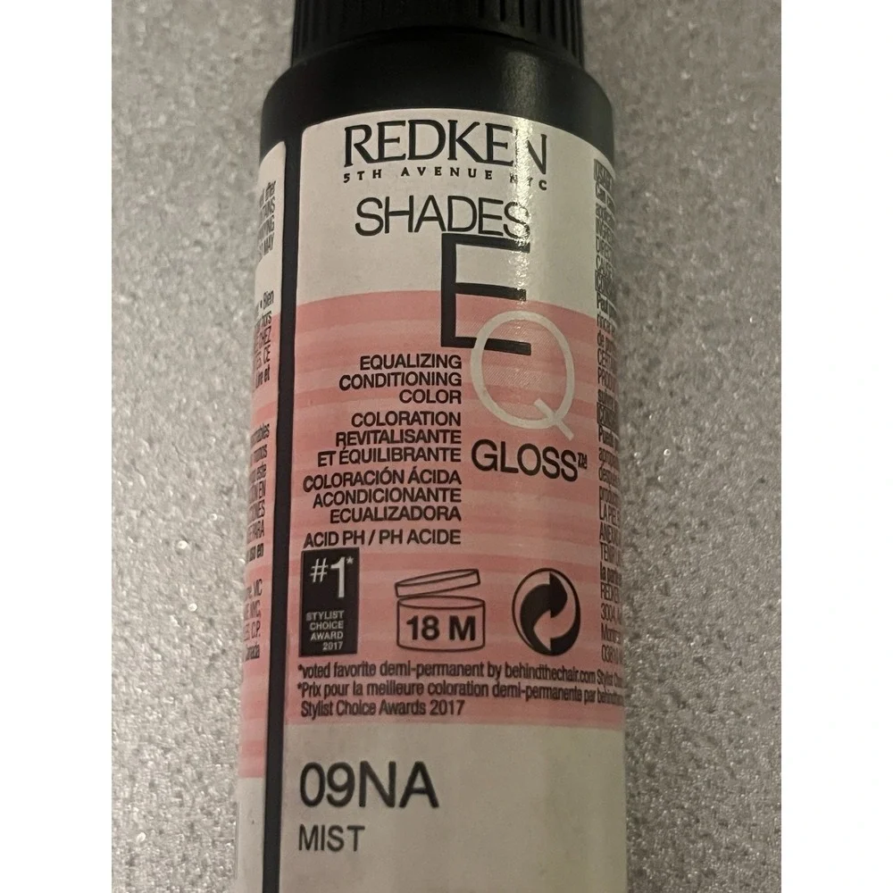 New Redken 09V Platinum Ice EQ Gloss Demi-Permanent Professional Hair Color