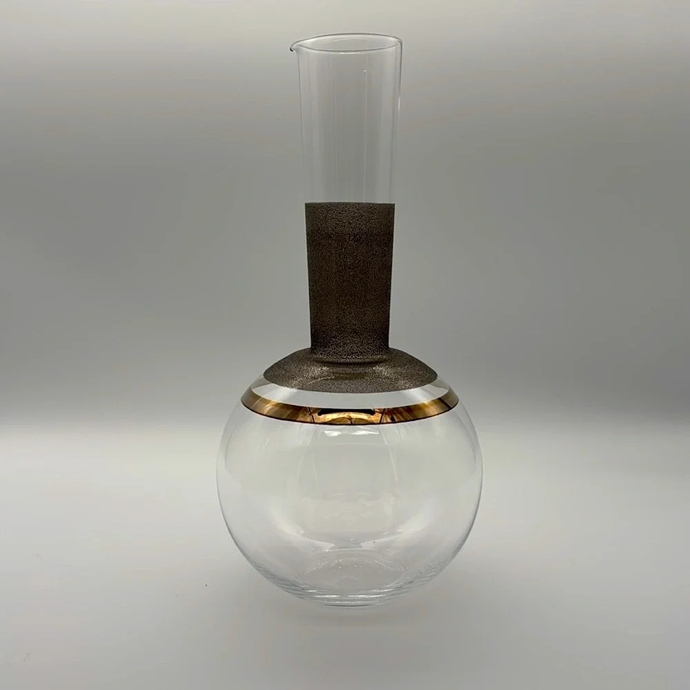 Vintage Kosta Boda Hand Blown Glass Carafe Signed A. Nilsson
