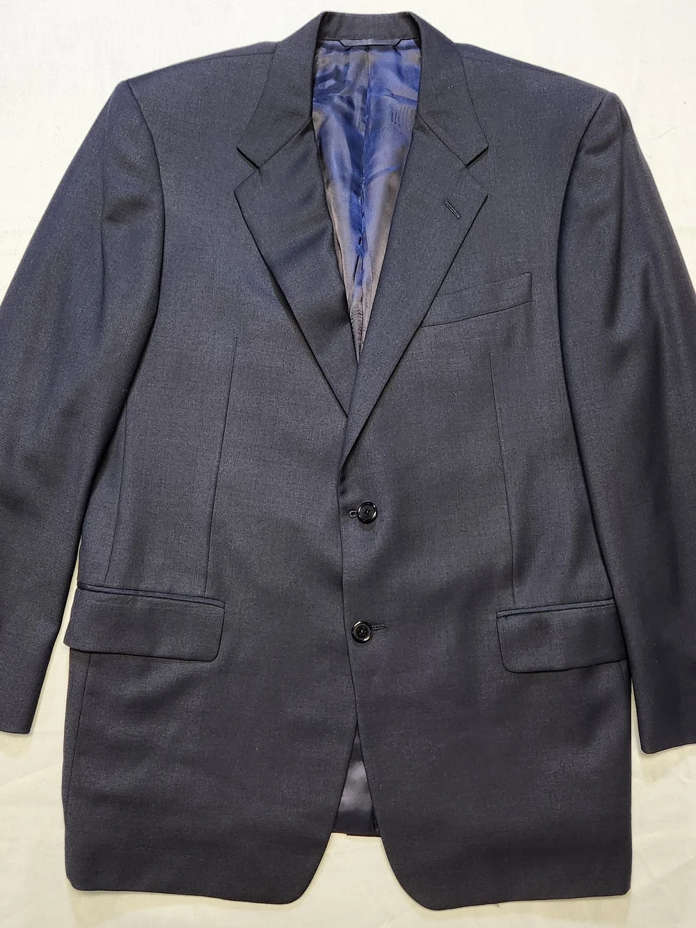Hickey Freeman Loro Piana Blazer 42R Zelander 100% Wool Navy Sport Coat Italy