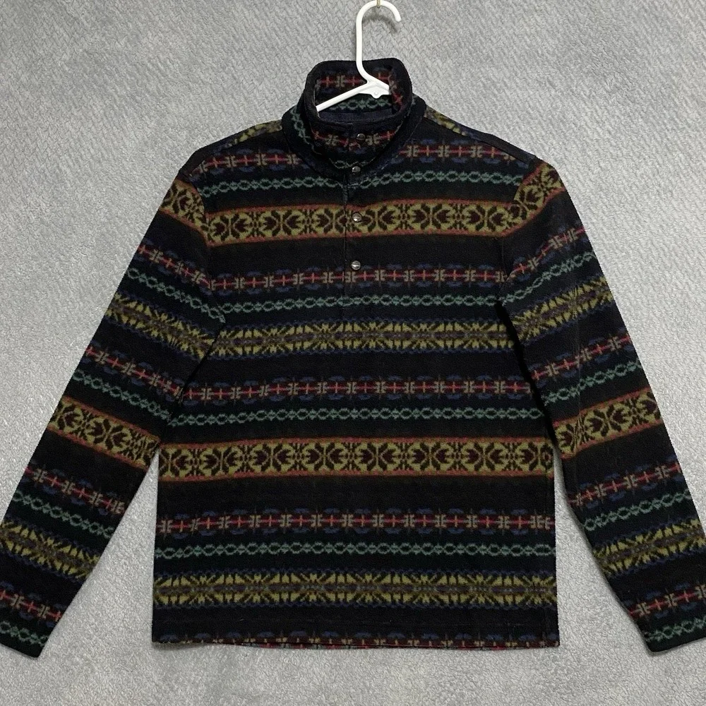 Ralph Lauren Southwestern Aztec Polo Mens S Small Fleece Pullover Sweater Jacket