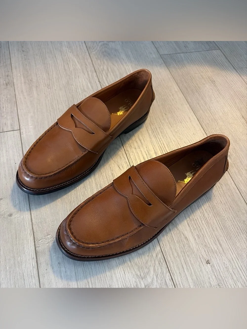 Polo Ralph Lauren Alston Clay Tan Leather