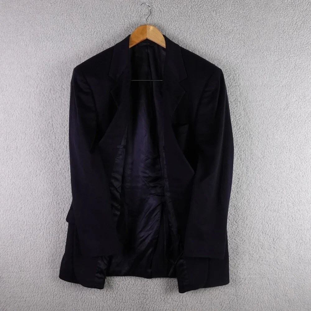Brooks Brothers Mens‎ 41R Pure Cashmere Sport Coat Blazer Navy Blue Made in USA