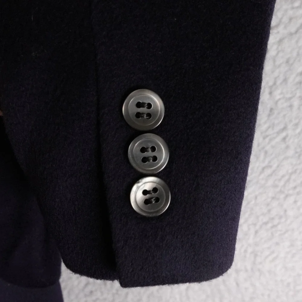 Brooks Brothers Mens‎ 41R Pure Cashmere Sport Coat Blazer Navy Blue Made in USA