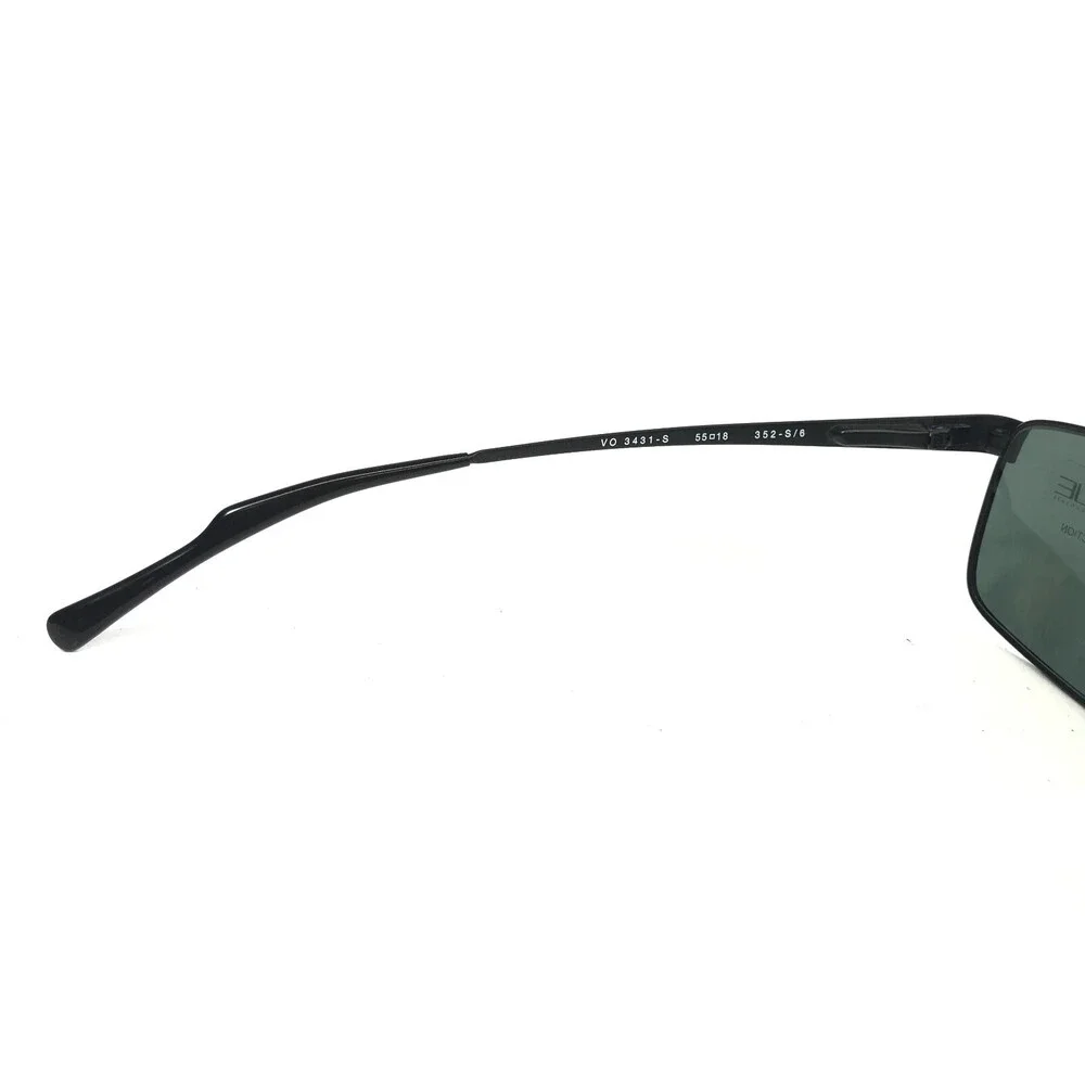 Vogue Sunglasses VO3431-S 352-S/6 Black Square Frames with Green Lenses