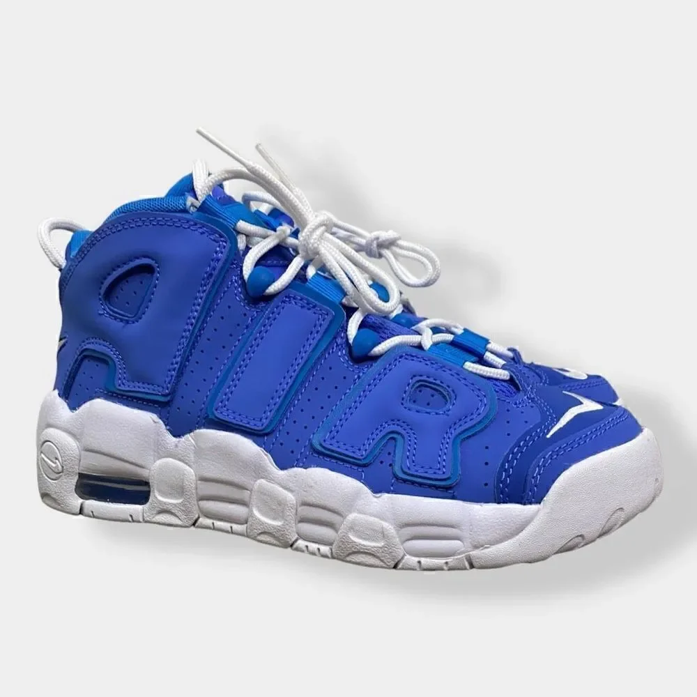 Nike Air More Uptempo GS Medium Blue White DM1023-400 Size 6.5Y/ Womens 8 New