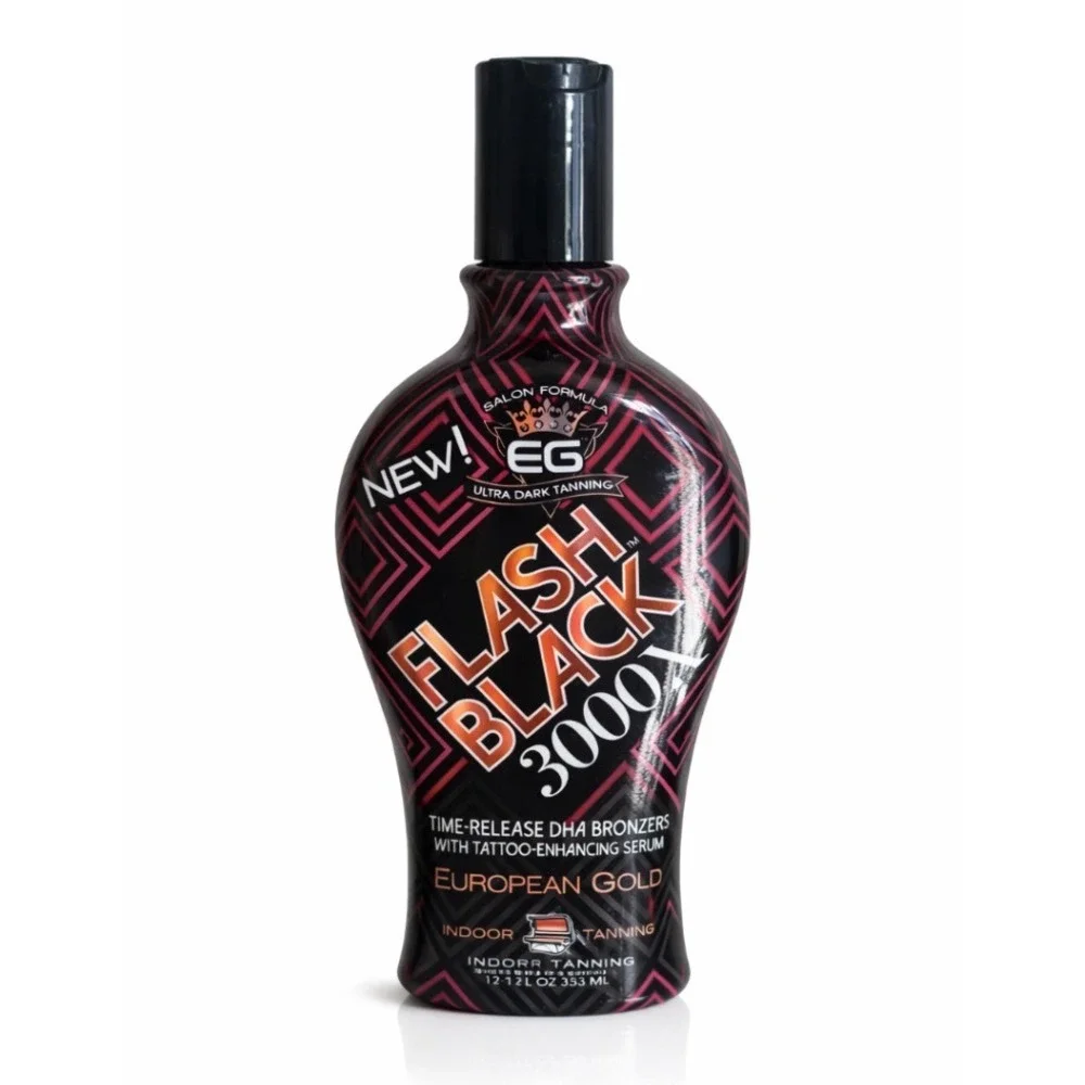 European Gold Flash‎ Black 3000X Tanning Lotion Bronzer 12oz