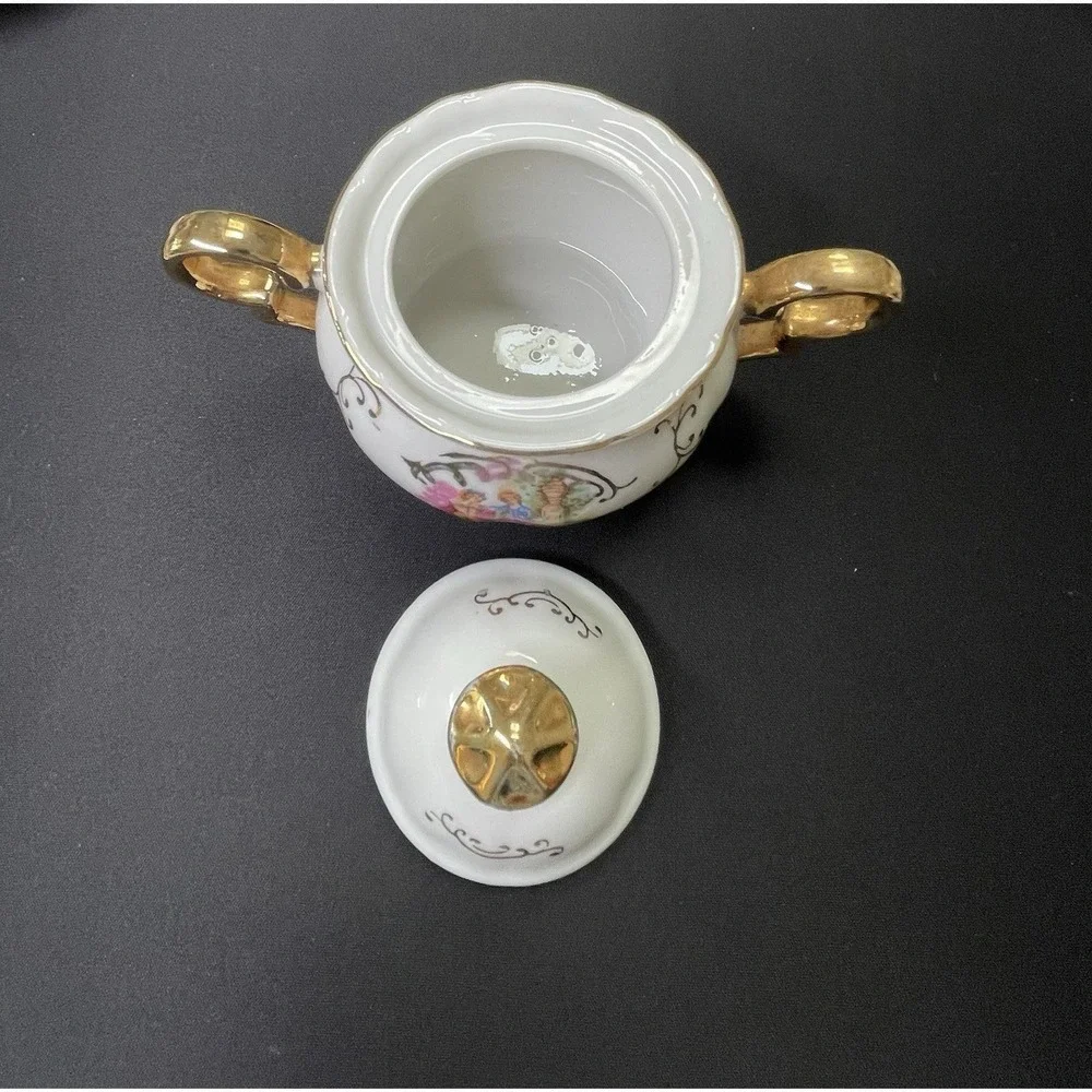 Vintage 1940-69‎ Versailles Sugar Bowl Tea Cups Saucers Decanter See Description